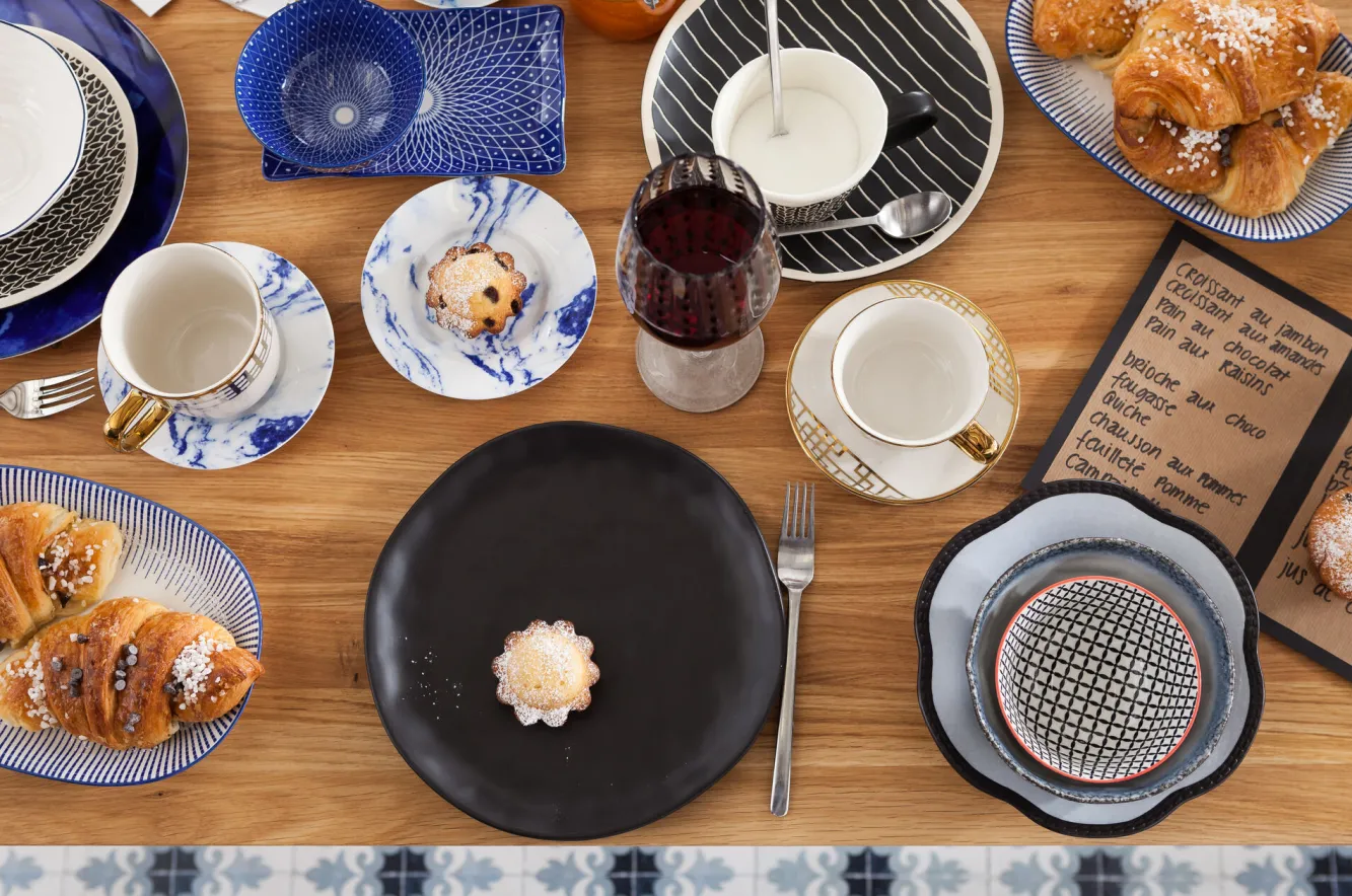 Fashion KARE Design Talerz Organic 26 cm czarny - KARE