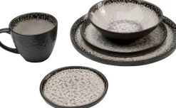 Sale KARE Design Talerz szary obiadowy kamionka Ø27 cm - KARE