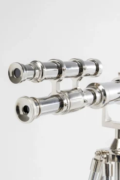 New KARE Design Teleskop dekoracyjny srebrny stal i aluminium 125 cm - KARE