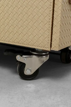 Clearance KARE Design Toaletka rozkładana z siedziskiem i kontenerkami tapicerowana 138x51 cm - KARE