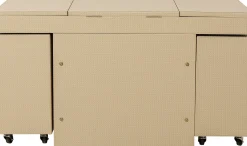 Clearance KARE Design Toaletka rozkładana z siedziskiem i kontenerkami tapicerowana 138x51 cm - KARE