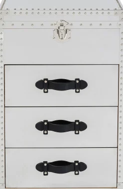 Hot KARE Design Toaletka z lustrem i szufladami glamour stal nierdzewna 65x100 cm - KARE