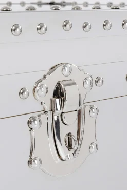 Hot KARE Design Toaletka z lustrem i szufladami glamour stal nierdzewna 65x100 cm - KARE