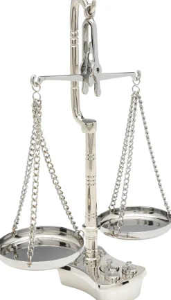 Clearance KARE Design Waga szalkowa dekoracyjna glamour mosiądz niklowany 17x23 cm - KARE