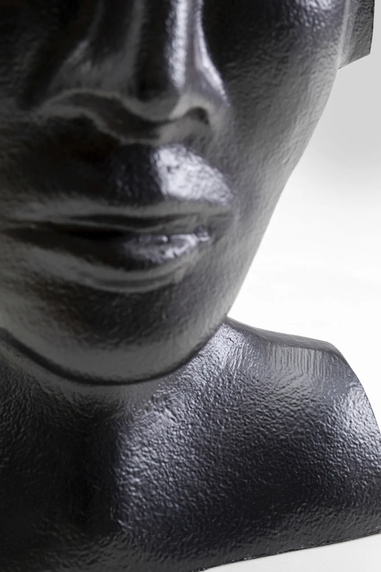 Online KARE Design Wazon aluminiowy czarny motyw twarzy 17x17 cm - KARE