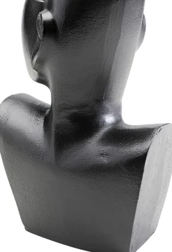 Online KARE Design Wazon aluminiowy czarny motyw twarzy 20x27 cm - KARE