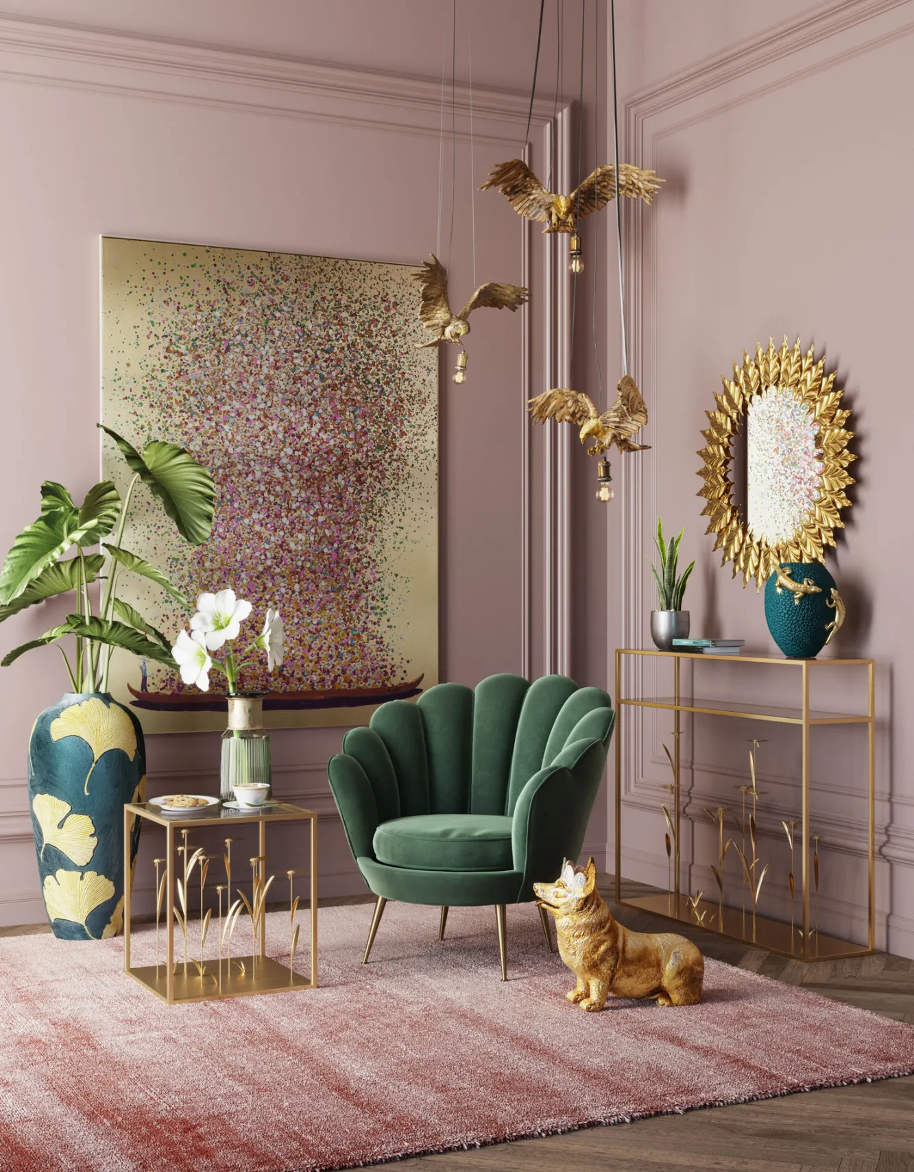 Best KARE Design Wazon Barfly Ø15x30 cm zielony - KARE