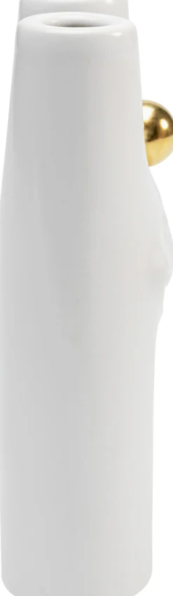 Best KARE Design Wazon biały uśmiech 10x16 cm dolomit - KARE