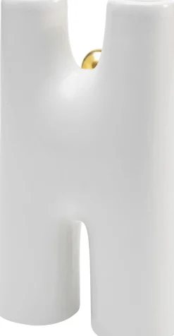 Best KARE Design Wazon biały uśmiech 10x16 cm dolomit - KARE