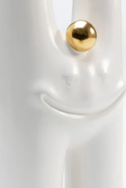 Best KARE Design Wazon biały uśmiech 10x16 cm dolomit - KARE