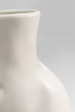 Best KARE Design Wazon biały z motywem ludzkiego ciała ceramiczny 16x22 cm - KARE