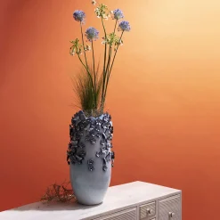 Online KARE Design Wazon Butterflies 28x50 cm jasnoniebieski - KARE