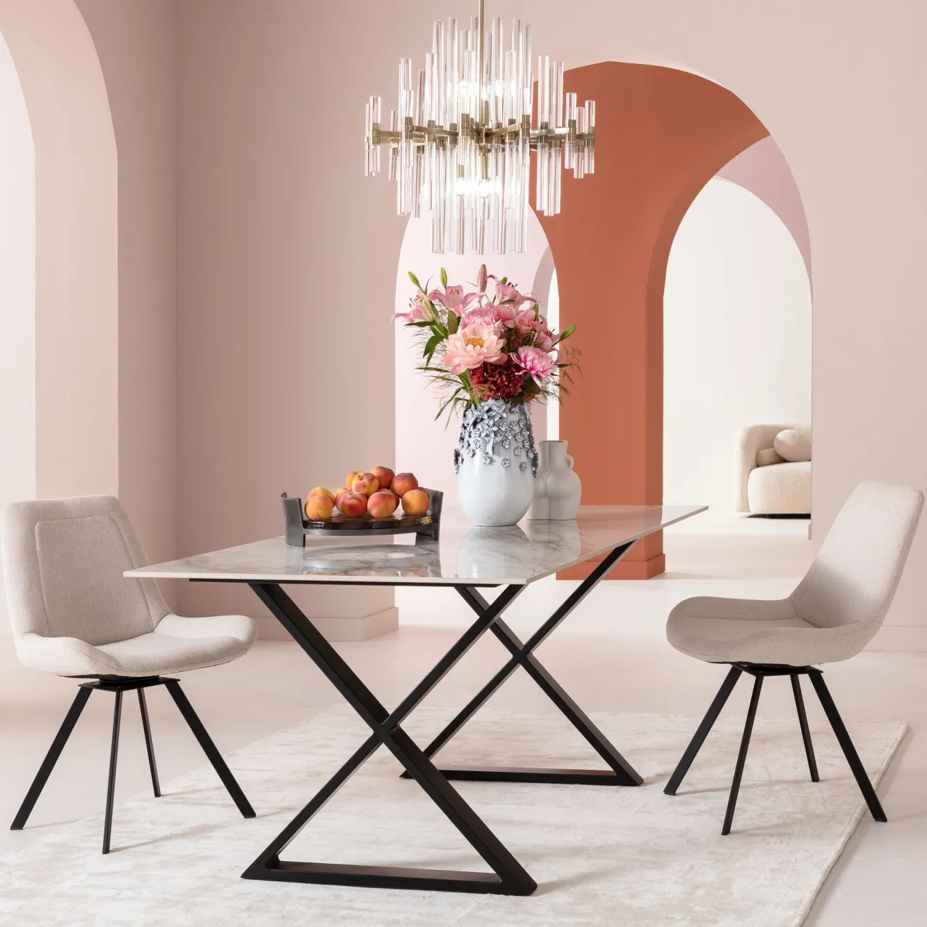 Clearance KARE Design Wazon Butterflies 23x36 cm jasnoniebieski - KARE