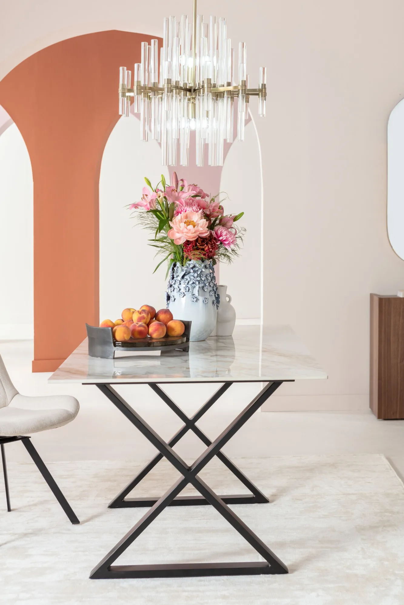 Clearance KARE Design Wazon Butterflies 23x36 cm jasnoniebieski - KARE