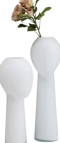 Discount KARE Design Wazon Cabeza 18x50 cm biały - KARE