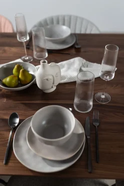 Hot KARE Design Wazon ceramiczny beżowy twarz abstrakcyjna 13x16 cm - KARE