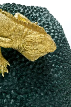 Fashion KARE Design Wazon Chameleon Jack Fruit Ø39x39 cm zielono-złoty - KARE