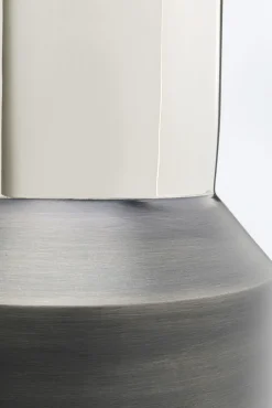 Fashion KARE Design Wazon czarno-srebrny aluminium Ø20x51 cm - KARE