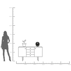 Outlet KARE Design Wazon czarny stal emaliowana Ø24x26 cm - KARE