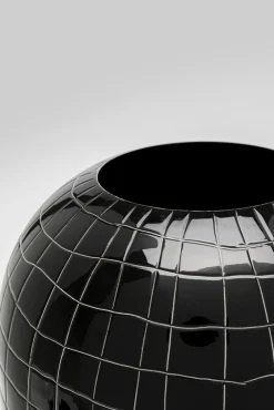 Outlet KARE Design Wazon czarny stal emaliowana Ø24x26 cm - KARE