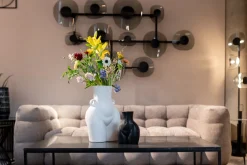 New KARE Design Wazon czarny z motywem ludzkiego ciała ceramiczny 16x22 cm - KARE