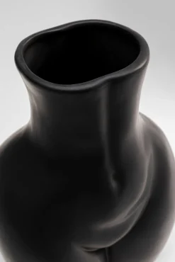 New KARE Design Wazon czarny z motywem ludzkiego ciała ceramiczny 16x22 cm - KARE