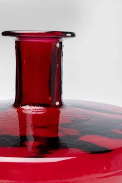 Best KARE Design Wazon czerwony szklany Ø35x45 cm - KARE