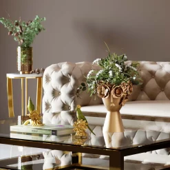 Best KARE Design Wazon dekoracyjny Flowercrown 20x31 cm złoty - KARE