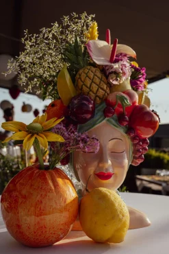 Sale KARE Design Wazon dekoracyjny Fruity 23x37 cm kolorowy - KARE