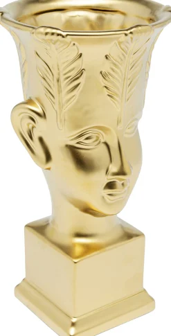 Best KARE Design Wazon dekoracyjny Rosto Ø15x31 cm złoty - KARE