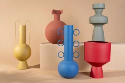 Fashion KARE Design Wazon dekoracyjny stalowy Ø26x25 cm czerwony - KARE