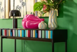 Best KARE Design Wazon dekoracyjny w kształcie ust różowy 58x28 cm - KARE