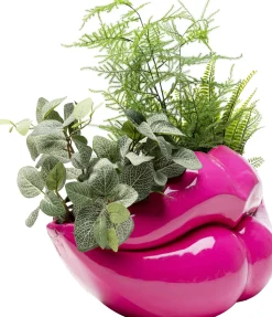 Best KARE Design Wazon dekoracyjny w kształcie ust różowy 58x28 cm - KARE