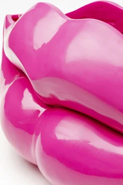 Best KARE Design Wazon dekoracyjny w kształcie ust różowy 58x28 cm - KARE