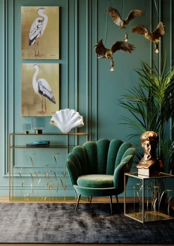 New KARE Design Wazon dekoracyjny w kształcie liścia miłorzębu biały 26 x 18 cm - KARE