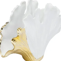 Discount KARE Design Wazon Gingo Elegance 45x32 cm biało-złoty - KARE