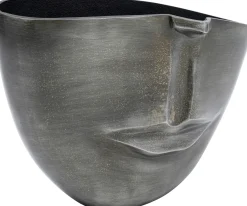 Fashion KARE Design Wazon Half Face 31x22 cm aluminium antracytowy - KARE