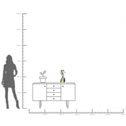 Hot KARE Design Wazon Happy Face 21x43 cm kolorowy - KARE