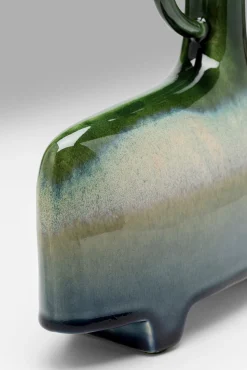 Clearance KARE Design Wazon kamionkowy z uchwytem 3-kolorowy 27x24 cm - KARE