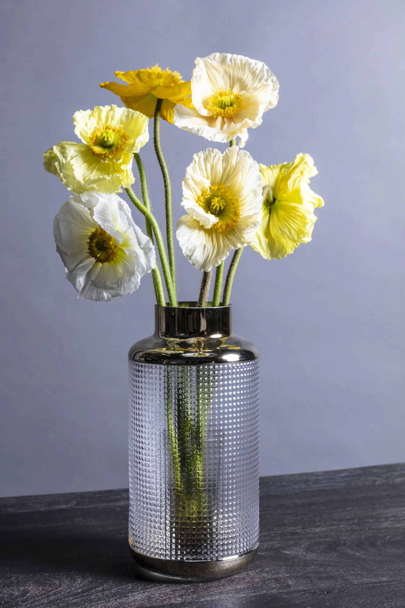 Online KARE Design Wazon LA Noble ∅15x30 cm transparentno-złoty - KARE