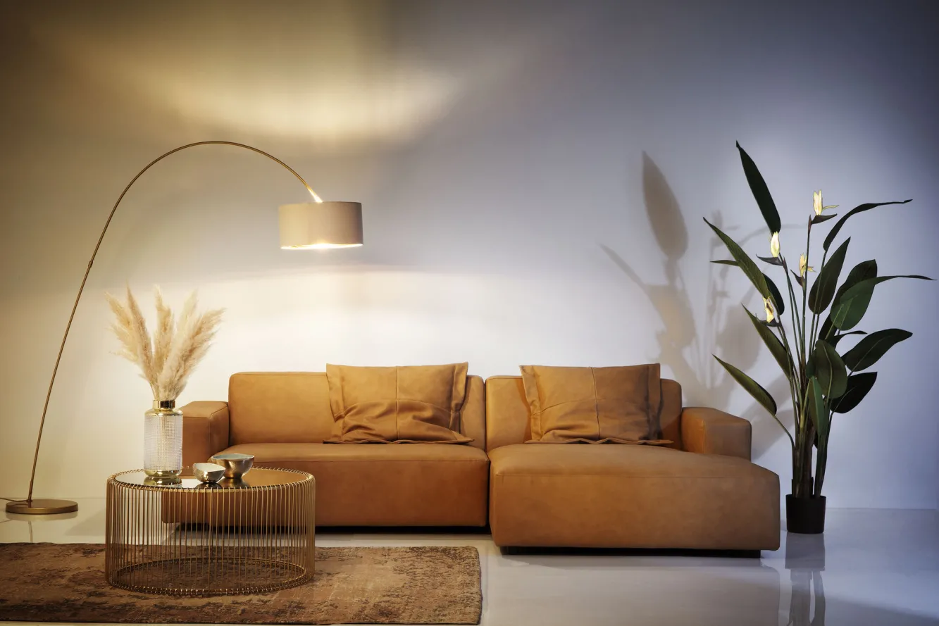 Online KARE Design Wazon LA Noble ∅15x30 cm transparentno-złoty - KARE