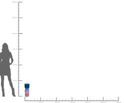 Hot KARE Design Wazon Marvelous Duo Ø17x40 cm fioletowo-niebieski - KARE