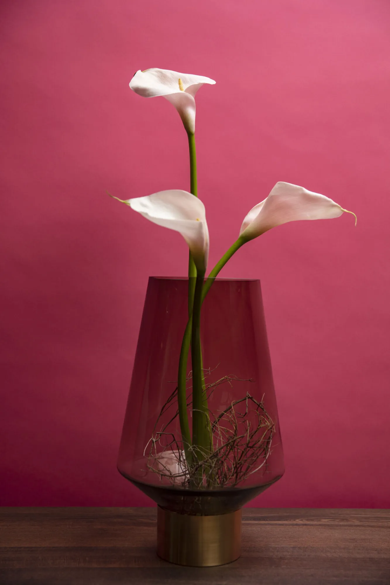 New KARE Design Wazon Noble Ring Ø24x40 cm brązowy - KARE