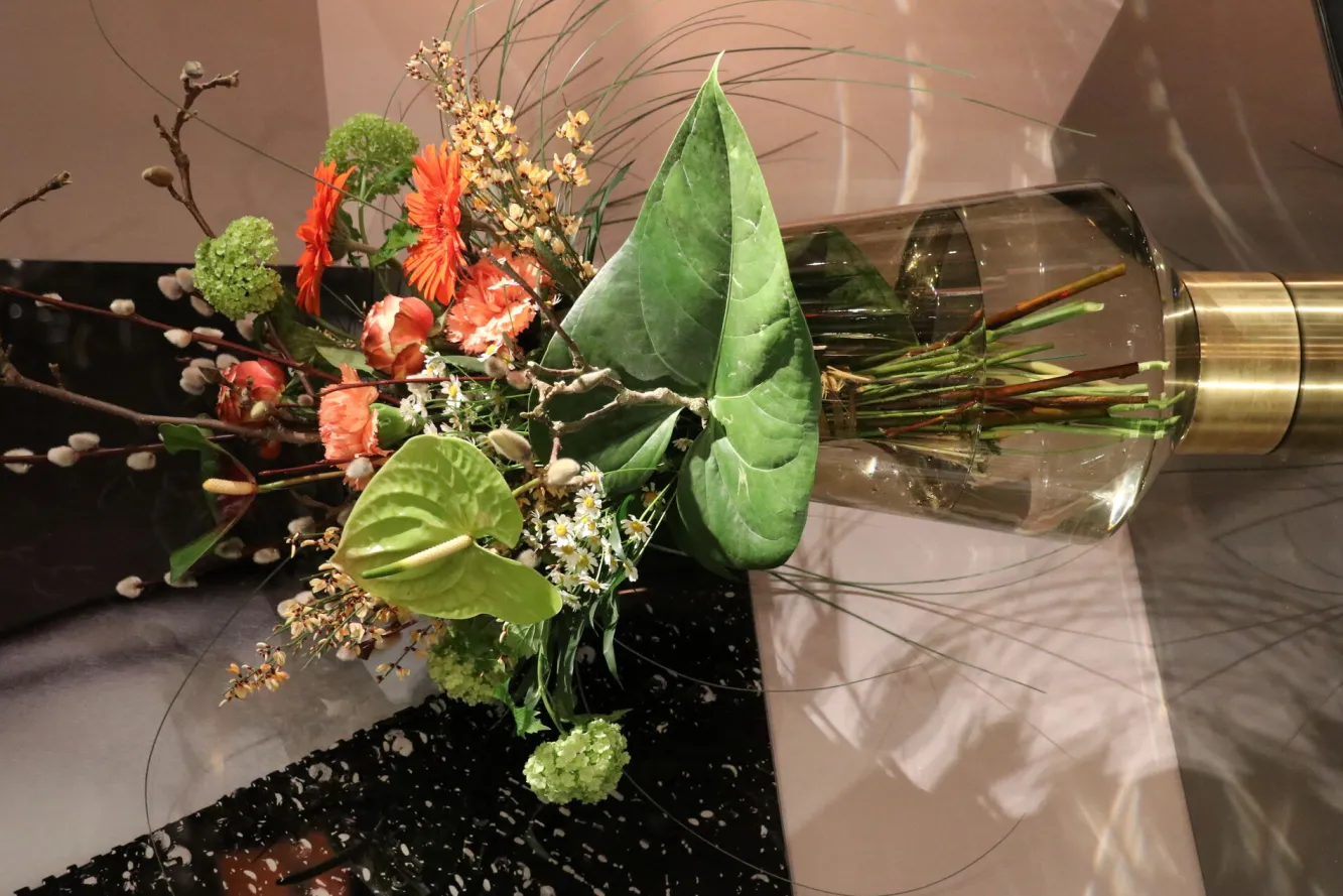 New KARE Design Wazon Noble Ring Ø24x40 cm brązowy - KARE