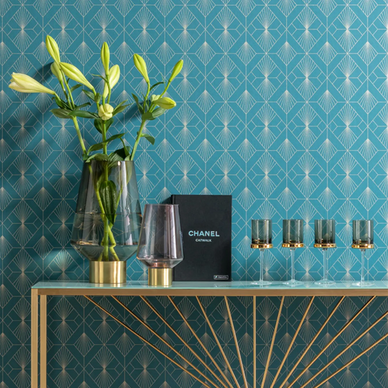 New KARE Design Wazon Noble Ring Ø24x40 cm brązowy - KARE