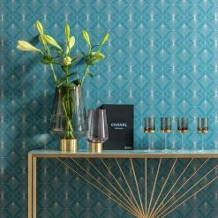 Clearance KARE Design Wazon Noble Ring Ø16x26 cm fioletowy - KARE