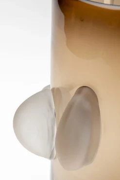 Fashion KARE Design Wazon nowoczesny do salonu szklany brązowy 46 cm - KARE