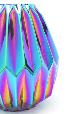 Discount KARE Design Wazon nowoczesny szklany niebieski Ø14x16 cm - KARE