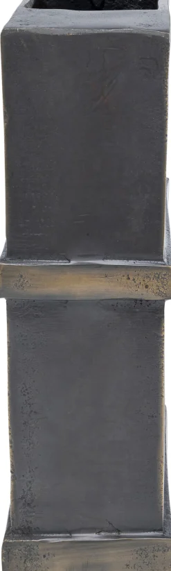 Outlet KARE Design Wazon Paro 17x26 cm aluminium ciemnobrązowy - KARE