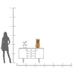 New KARE Design Wazon Pineapple 25x50 cm złoty - KARE